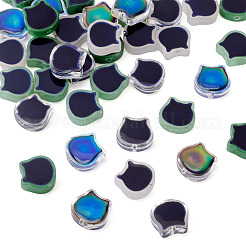 40 Stück 5 Farben zweifarbige Glasperlen&nbsp;GLAA-TA0003-38
