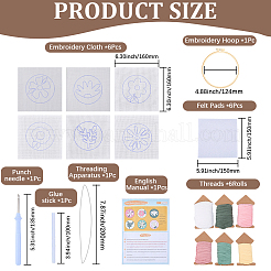 Baumwoll-Kunststoff-Bügeleisen-Punch-Needle-Kits&nbsp;DIY-WH20048-075