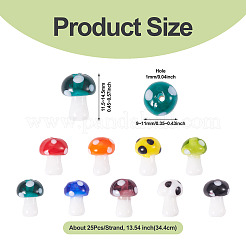 1 brin de perles de verre artisanales&nbsp;LAMP-TA0001-84C