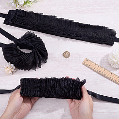 Abnehmbarer Kragen aus Polyester-Imitat mit Rüschen für Damen&nbsp;AJEW-WH0481-526A
