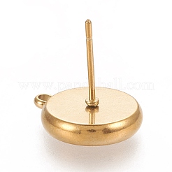 Ionenplattierung (IP) 304 Edelstahl Ohrstecker Zubehörse&nbsp;STAS-K202-04D-G