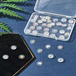 40 Stück 4 Farben langlebige Ohrmuttern aus plattiertem Messing-Silikon&nbsp;KK-FS0001-49