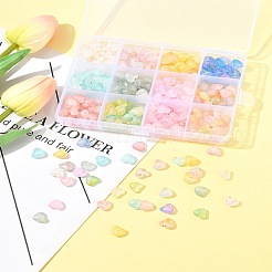 360 Stück 11 Farben mattierte transparente Acrylperlen&nbsp;OACR-FS0002-30