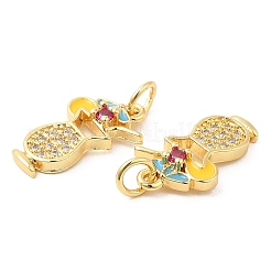 Pendentifs en laiton et émail en zircone cubique&nbsp;LS-KK-K343-06G