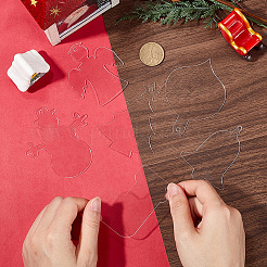 48 stücke 6 stile weihnachten acryl große anhänger&nbsp;FIND-SC0011-43