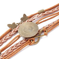 Bracelet de fierté arc-en-ciel&nbsp;LS-BJEW-F426-01C