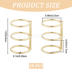 3-Ring-Scharnierringe aus Eisen für Loseblatt-Buchbinder&nbsp;AJEW-CP0009-48B