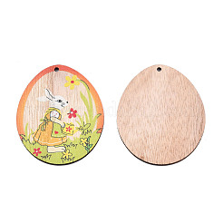Einseitig bedruckte große Holzanhänger&nbsp;WOOD-N005-90-C01