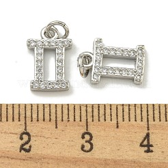 Gestell Messing micro ebnen Zirkonia Anhänger&nbsp;KK-K386-02E-P