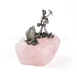 Natürliche Rosenquarz Cluster Basis Skulptur&nbsp;G-N347-03D