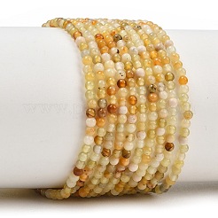 Cuentas de jade Xiuyan naturales hebras&nbsp;GG-CBA0389-A01-2mm