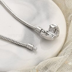 Bracelets en laiton résistant au ternissement de style européen pour la fabrication de bijoux&nbsp;BJEW-S158-17P