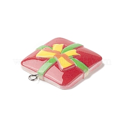 Pendentifs en résine opaque&nbsp;RESI-C021-01J