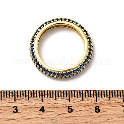 Messing-Mikro pflastern Zirkonia Fingerringe&nbsp;RJEW-P166-10G
