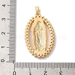 Ottone micro spianare pendenti zirconi&nbsp;KK-M294-06G-03