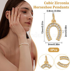 Micro cz ottone spianare zirconi fascini del pattino del cavallo&nbsp;ZIRC-BBC0001-17