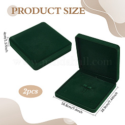 Quadratische Schmuckgeschenkboxen aus Samt&nbsp;CON-WH0089-113B
