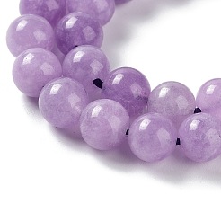 Billes de jade naturelles de teint en malaisades teintes&nbsp;X-G-G021-02B-05