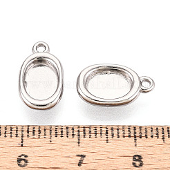 Cabochon pendenti in acciaio inossidabile 304&nbsp;STAS-N114-46A-P