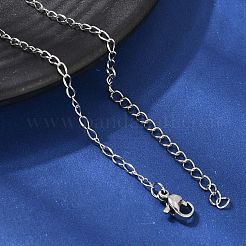 Collane a catena intrecciata in acciaio inossidabile 304 da 2 mm per donna&nbsp;NJEW-A067-02P