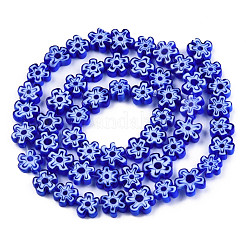 Millefiori a mano fili di perline di vetro&nbsp;LAMP-N029-017B-10