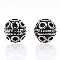 Perles en alliage de style tibétain&nbsp;LS-TIBE-Q063-120AS-NR