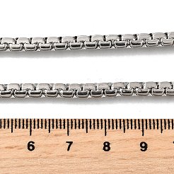 201 Edelstahl-Boxketten für Herren&nbsp;STAS-V011-01A-P-1