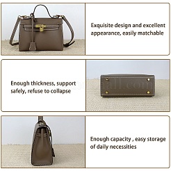 Taschenboden und Griffe aus PU-Leder&nbsp;FIND-WH0059-06B