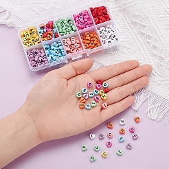 500pcs 10 Farben undurchsichtige Acryl-Emaille-Perlen&nbsp;MACR-YW0001-48