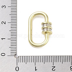 Schlüsselanhängerringe aus Messing mit Mikropavé und Zirkonia&nbsp;X-KK-M293-50G