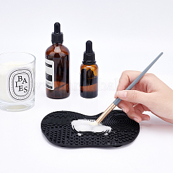 Organizer für Make-up-Pinsel aus Silikon und Make-up-Reinigungsbürstenmatte aus Silikon&nbsp;AJEW-GF0002-67C