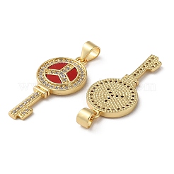 Colgante micropavé cubic zirconia de latón&nbsp;KK-D057-17G