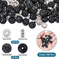 Kit fai da te per la creazione di gioielli con perline distanziatrici rotonde in argilla polimerica&nbsp;DIY-SC0027-50A