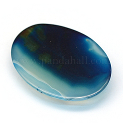Oval gefärbte natürliche gestreifte Achat-Cabochons&nbsp;X-G-R349-30x40-11