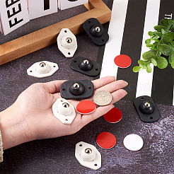 2 Sätze 2 Farben Kunststoff & 304 Edelstahl Universalräder 360° Rotation Riemenscheibe Kugel&nbsp;AJEW-SW0001-04