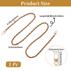 1 asa para bolso de cadena de aluminio y cuero sintético&nbsp;AJEW-CL0001-27C