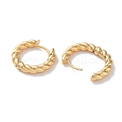 Boucles d'oreilles créoles en laiton pour femmes&nbsp;LS-EJEW-B056-15G