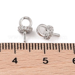 Ottone con ganci a picchetto in zirconi cubici&nbsp;LS-KK-B087-13A-P