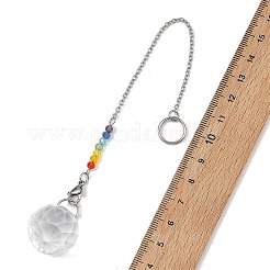 Atrapasueños de cristal de 7 chakra&nbsp;HJEW-JM05025-01