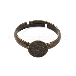 Antico bronzo ottone basi anello di barretta pad regolabili&nbsp;X-EC541-NFAB