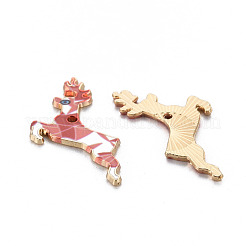 Pendentifs d'émail en alliage&nbsp;ENAM-N055-017A-06-NR