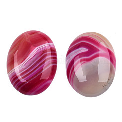 Natürlicher gebänderter Achat / gestreifte Achat-Cabochons&nbsp;G-T122-22A