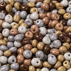 6/0 perline di semi di vetro con vernice opaca per cottura a forno&nbsp;SEED-M012-02A-25