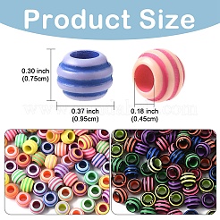 300 Stück sprühlackierte europäische Acrylperlen&nbsp;SACR-YW0001-94A