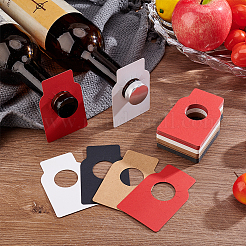 200 Stück 4 Farben Papieranhänger für Weingläser&nbsp;AJEW-PH0011-99