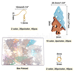 Kits de fabrication de boucles d'oreilles bricolage&nbsp;RESI-OC0001-16