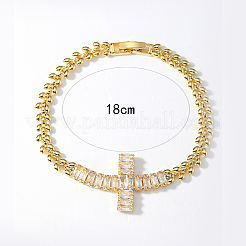 Elegante Messing-Blattgliederkettenarmbänder im europäischen und amerikanischen Stil&nbsp;CY4061-1