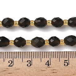 Natürliche goldenen Glanz Obsidian Perlen Stränge&nbsp;G-F809-A27-01