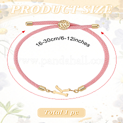 1 bracelet coulissant réglable en nylon pour femme&nbsp;BJEW-LP0001-32K-03