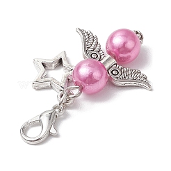 12 pendentif décoratif en perles d'imitation acrylique ange 12 couleurs&nbsp;HJEW-JM02616